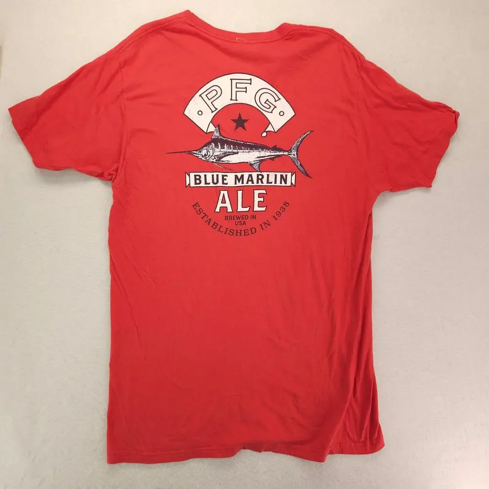 Columbia Short Sleeve Crew Neck Graphic T Shirt Mens Size Large L Red - Picture 9 of 9